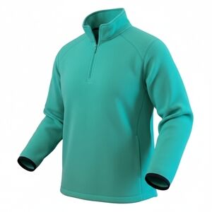 ZeroXposur Men's L Stretch Soft Fleece Pullover Zip Green Sweatshirt Athleisure